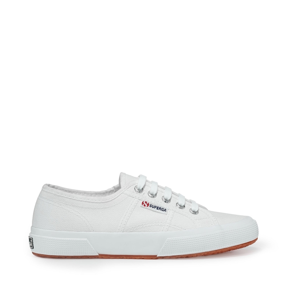 SUPERGA WHITE 2750 COTU CLASSIC SNEAKERS - SIZE 6.5